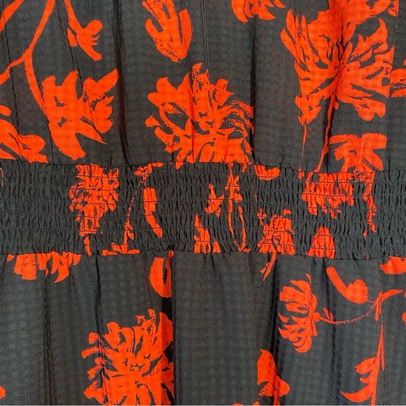 Who What Wear Floral Print Smocked Waist Dress. Size S - Picture 13 of 16